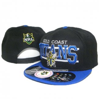 NRL Snapback Gorra Gold Coast Titans Negro