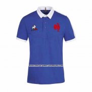 Camiseta Polo Francia Rugby 2021 Azul