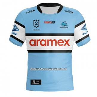 Camiseta Cronulla Sutherland Sharks Rugby 2024 Local