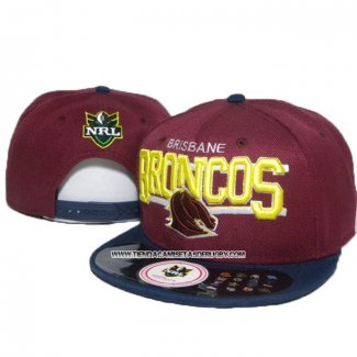 NRL Snapback Gorra Brisbane Broncos Fucsia Amarillo