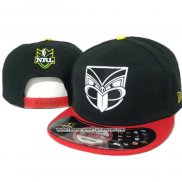 NRL Snapback Gorra Nueva Zelandia Warriors Negro Rojo