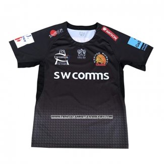 Camiseta Exeter Chiefs Rugby 2021 Negro