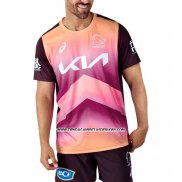 Camiseta Brisbane Broncos Rugby 2024 Entrenamiento Rosa