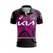 Camiseta Polo Brisbane Broncos Rugby 2024 Entrenamiento