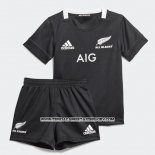 Camiseta Ninos Kit Nueva Zelandia All Blacks Rugby 2019-2020 Local