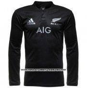 Camiseta Nueva Zelandia All Blacks Mangas Larga Rugby 2016 Local
