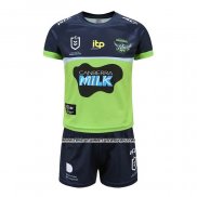 Camiseta Ninos Kit Canberra Raiders Rugby 2021 Local