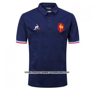 Camiseta Polo Francia Rugby 2018-2019 Azul