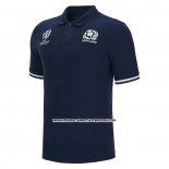 Camiseta Polo Escocia Rugby 2023 Azul