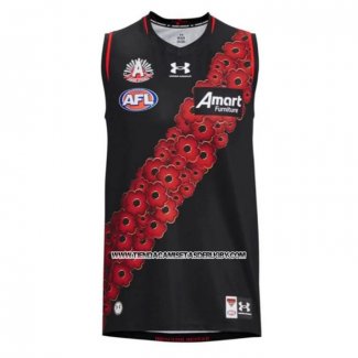 Camiseta Essendon Bombers AFL 2023 ANZAC