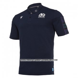 Camiseta Polo Escocia Rugby 2019-2020 Azul