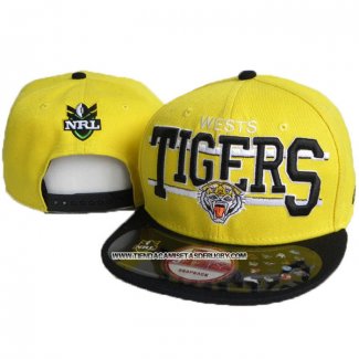 NRL Snapback Gorra Wests Tigers Amarillo