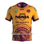 Camiseta Brisbane Broncos Rugby 2018-2019 Indigena