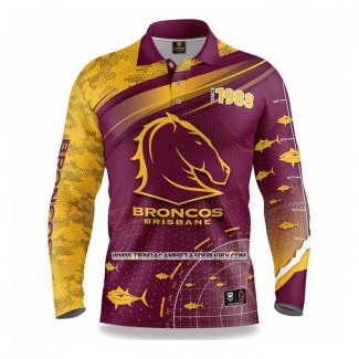 Camiseta NRL Brisbane Broncos Rugby 2022 Fish Finder