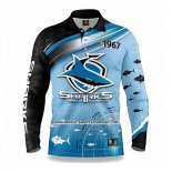 Camiseta NRL Cronulla Sutherland Sharks Rugby 2022 Fish Finder