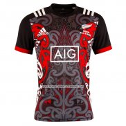 Camiseta Nueva Zelandia All Blacks Maori Rugby 2019 Entrenamiento