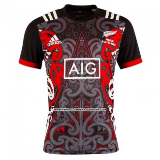 Camiseta Nueva Zelandia All Blacks Maori Rugby 2019 Entrenamiento