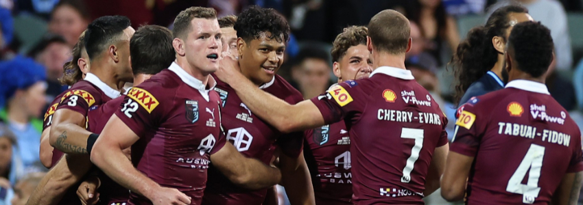 camiseta rugby Queensland Maroons